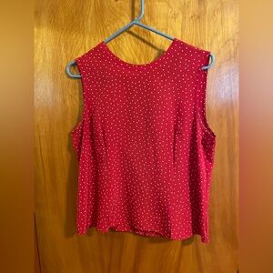 Vintage cropped polka dot top